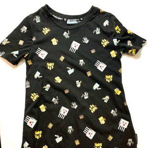 Minecraft Black Short Sleeved Top Unisex